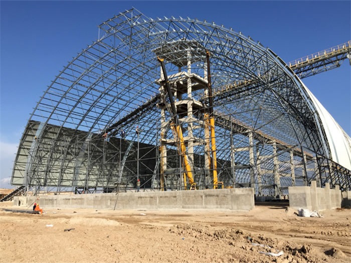 莱芜煤机油桶翘工程网架